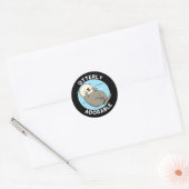 Erg Schattig Funny Otter Pun Ronde Sticker (Envelop)