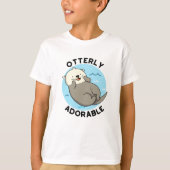 Erg Schattig Funny Otter Pun T-shirt (Voorkant)