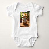 Erg Schattig: Speelse Baby Otter en Shell Kind Romper (Voorkant)