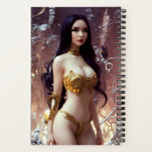 Erg schattige engelse geisha-Notitieboek Notitieboek (Achterkant)