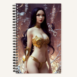 Erg schattige engelse geisha-Notitieboek Notitieboek