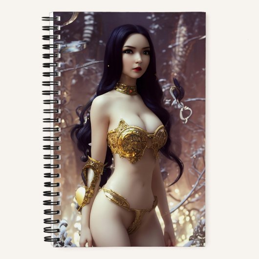 Erg schattige engelse geisha-Notitieboek Notitieboek (Voorkant)