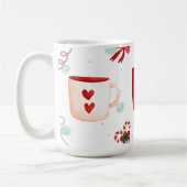 Erg schattige, moderne en traditionele design-prog koffiemok (Links)