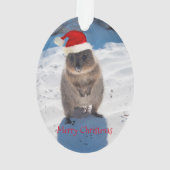Erg schattige quokka Merry Kerstmis Ornament (achterkant)