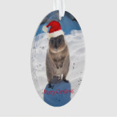 Erg schattige quokka Merry Kerstmis Ornament (voorkant)
