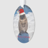 Erg schattige quokka Merry Kerstmis Ornament (voorkant)