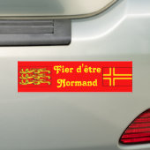 Erg trots Normand te zijn Bumpersticker (Op auto)