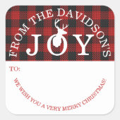 Erg vrolijk gereplaudisseerd tot vreugde van cadea vierkante sticker (Voorkant)