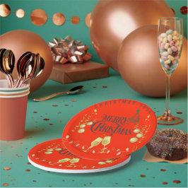 Erg vrolijk kerstfeest papieren Borden Bordje