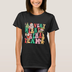 Erg vrolijk revalidatieteam Kerst Fysiotherapeut T-shirt