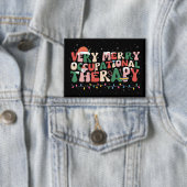 Erg vrolijke ergotherapie Kerstmis of Kerstmis Button (Insitu)