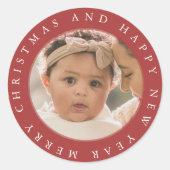 Erg vrolijke kerst envelop zegel (Voorkant)