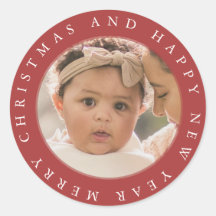 Erg vrolijke kerst envelop zegel