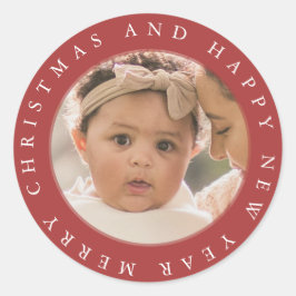 Erg vrolijke kerst envelop zegel