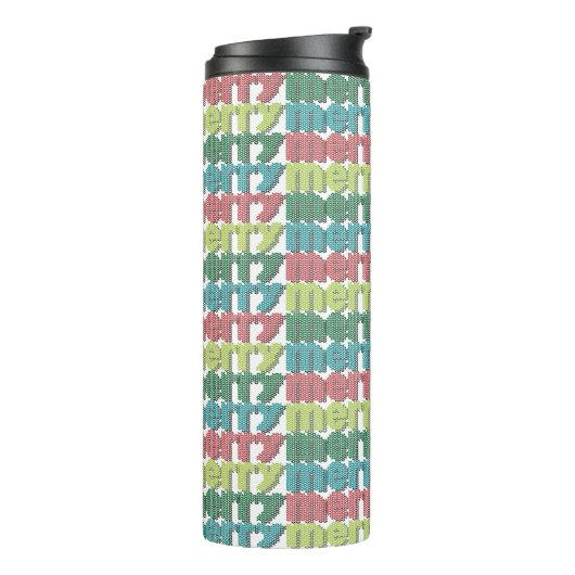 Erg vrolijke reismok thermosbeker (Gedraaid links)