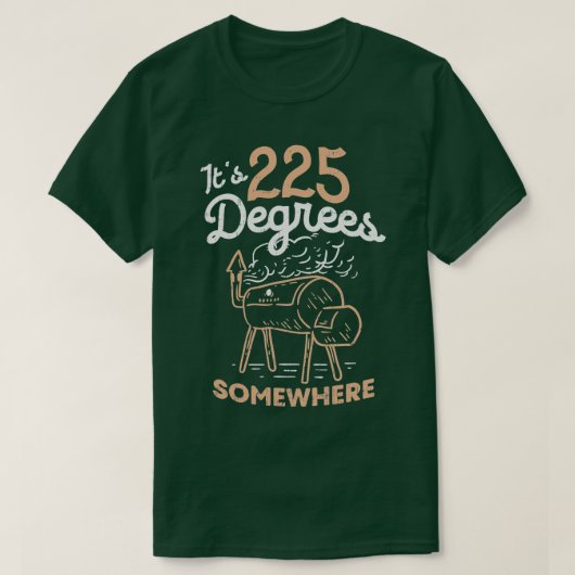 Ergens 225 graden t-shirt (Design voorkant)