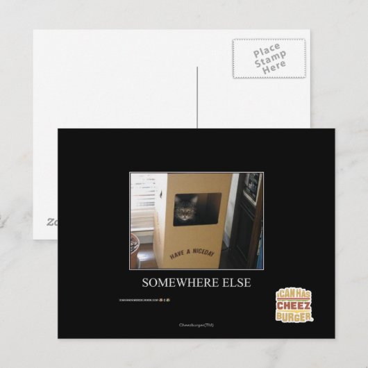Ergens anders briefkaart (Voorkant / Achterkant)