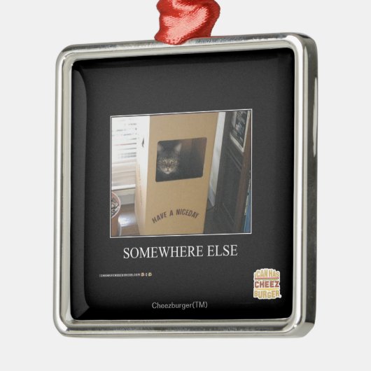 ergens anders metalen ornament (Links)