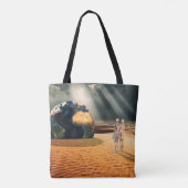Ergens Anders – Naar de Wereld Kijkend Tote Bag (Achterkant)