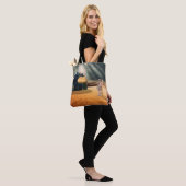 Ergens Anders – Naar de Wereld Kijkend Tote Bag (Op model)