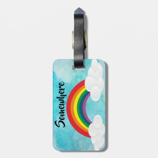 Ergens Bagagelabel (Achterkant verticaal)