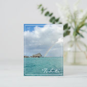 Ergens boven de regenboog op Tahiti Briefkaart (Staand voorkant)