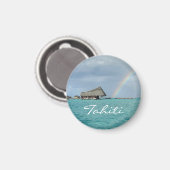 Ergens boven de regenboog op Tahiti Magneet (Voorkant / Achterkant)