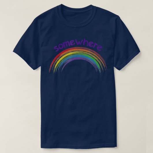 ergens boven de regenboog t-shirt (Design voorkant)