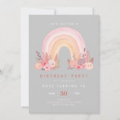 Ergens boven de regenboog van de verjaardag kaart (Voorkant)