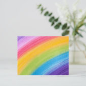 Ergens boven het regenboog briefkaart (Staand voorkant)