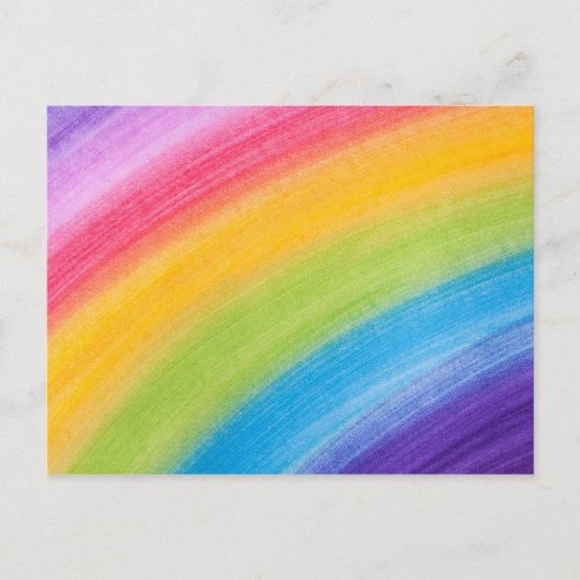Ergens boven het regenboog briefkaart (Voorkant)