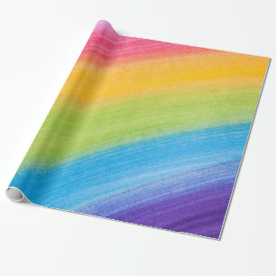Ergens boven het regenboogpapier cadeaupapier