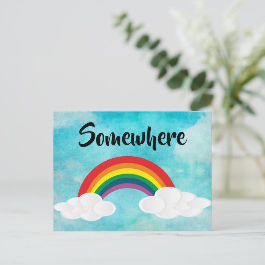 Ergens Briefkaart (Staand voorkant)