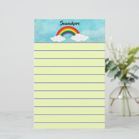 Ergens Briefpapier (Staand voorkant)