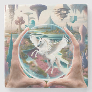 Ergens daarbuiten - het is niet om te geloven stenen onderzetter