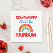 Ergens gebogen over de regenboog Sticker Servet (Insitu)