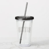 Ergens iemand (BITUB) Acryl Drinkbeker (Achterkant)
