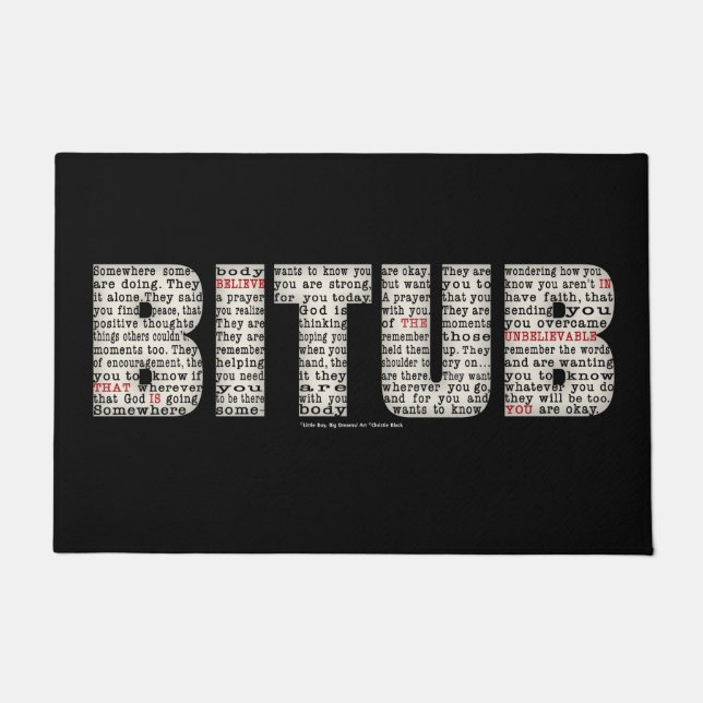 Ergens iemand (BITUB) Deurmat (Voorkant)