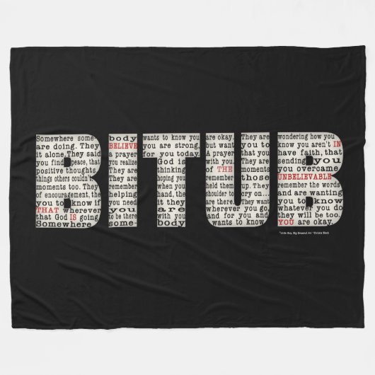 Ergens iemand (BITUB) Fleece Deken (Voorkant (Horizontaal))