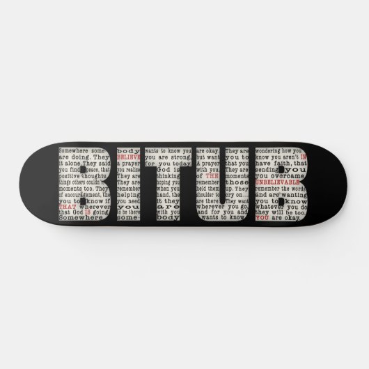 Ergens iemand (BITUB) Persoonlijk Skateboard (Horizontaal)
