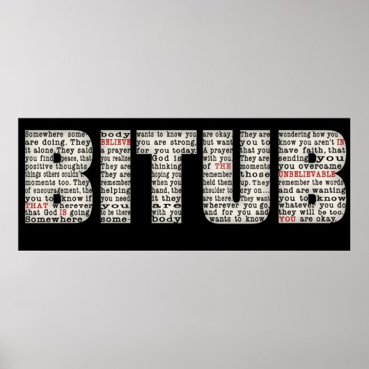 Ergens iemand (BITUB) Poster (Voorkant)