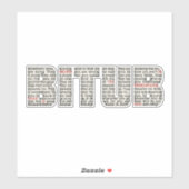 Ergens iemand (BITUB) Sticker (Vel)