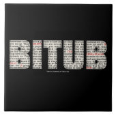 Ergens iemand (BITUB) Tegeltje (Voorkant)