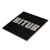 Ergens iemand (BITUB) Tegeltje (Zijkant)