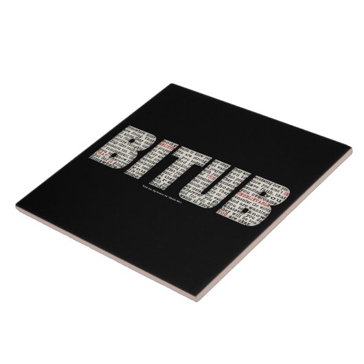 Ergens iemand (BITUB) Tegeltje (Zijkant)