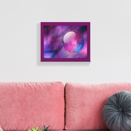 Ergens in buitenste ruimte Afdrukken Canvas (Insitu (Woonkamer))