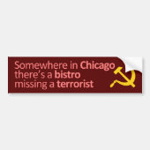 Ergens in Chicago.. Bumpersticker (Voorkant)