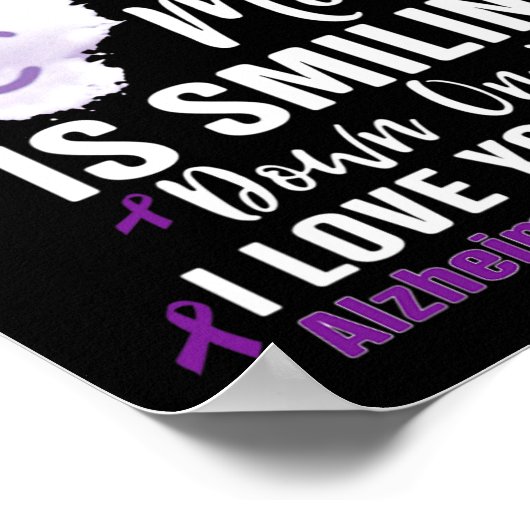 Ergens in de hemel lacht mijn moeder naar beneden poster (Hoek)