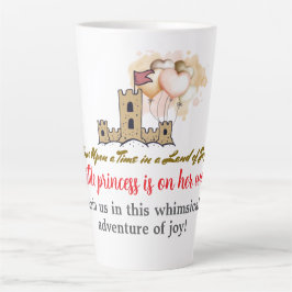 Ergens in een land van vreugde latte mok