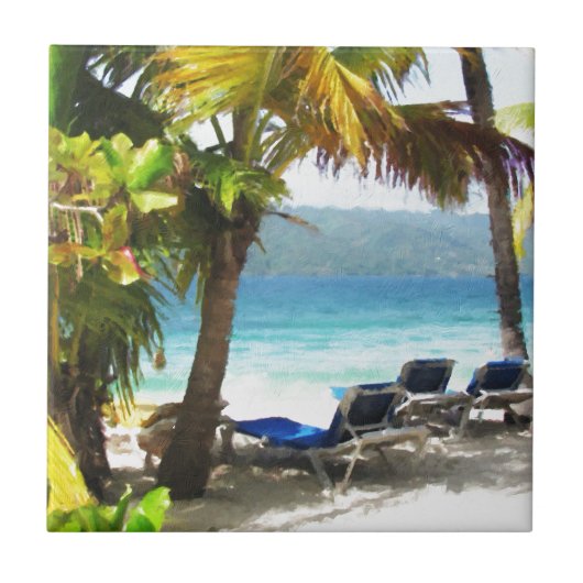 Ergens in het paradijs tegeltje (Voorkant)